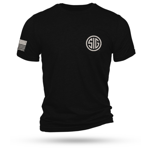 Nine Line Sig Sauer Logo Short Sleeve Shirt Black 2XL