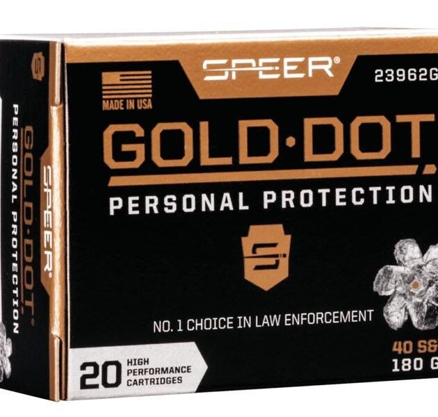 Speer Gold Dot Handgun Ammunition .40 S&W 180 gr HP 1025 fps 20/ct