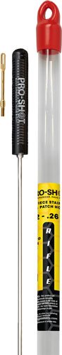 PRO SHOT STAINLESS 1PC PISTOL - CLEANIN ROD 18" .22 CAL & UP