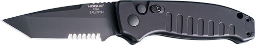 HOGUE BALLISTA-I BUTTON AUTO - TANTO PRT. SERRATED MATTE BLK