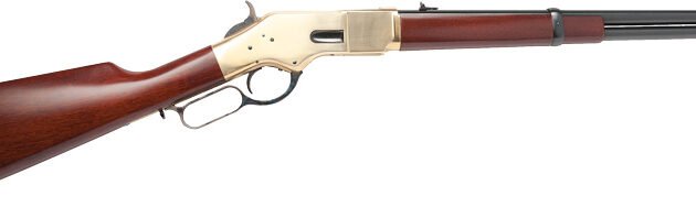 CIMARRON 1866 YELLOWBOY 22LR - 19" BRASS/BLUED WALNUT