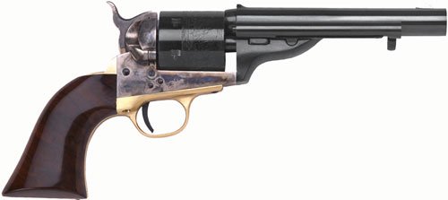 CIMARRON 1872 OPEN TOP NAVY - 38SP 5.5" FS CC/BLUED WALNUT