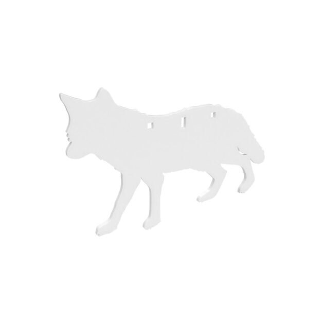 Birchwood Casey AR500 3/8" Silhouette Plate Target 3-Hole Coyote