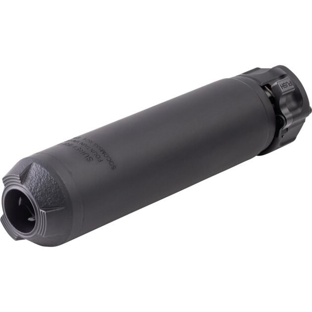Surefire SOCOM RC4 Quick Attach Low Back Pressure Suppressor 5.56/.223 1.5" Diam  6.3" Length Black