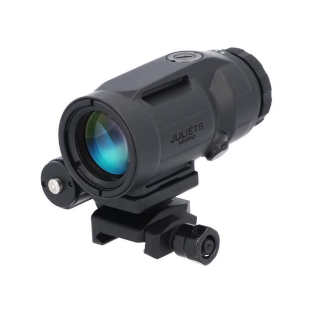 Sig Sauer JULIET5 Mirco 5x Magnifier - 5x24mm Push Button Mount w Spacers Black