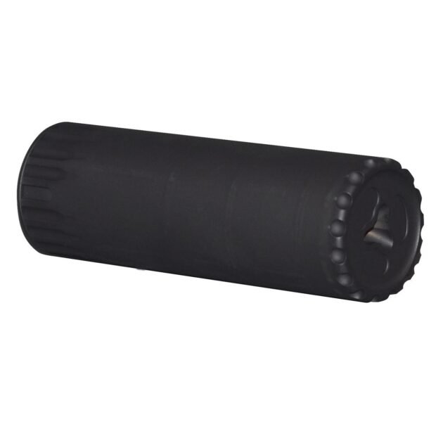 YHM Turbo K-RB 5.56mm QD Suppressor with Muzzle Brake 5.56mm Stainless Steel/Cobalt 6 Black 1/2x28