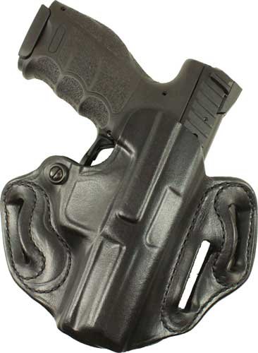 DESANTIS SPEED SCABBARD HOLSTR - RH OWB LEATHER RUGER 57 BLK