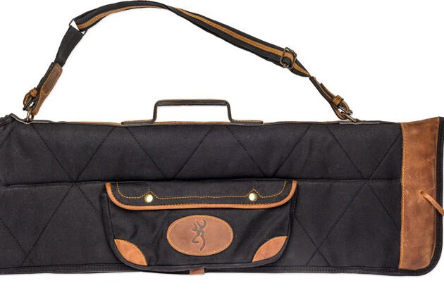 BROWNING LONA CANVAS GUN CASE - 34.5" O/U TKDWN BLK/BRWN TRIM