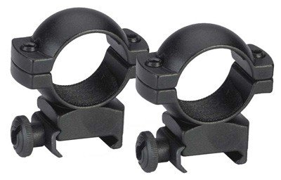 TRADITIONS RINGS 1" WEAVER - HIGH MATTE BLACK