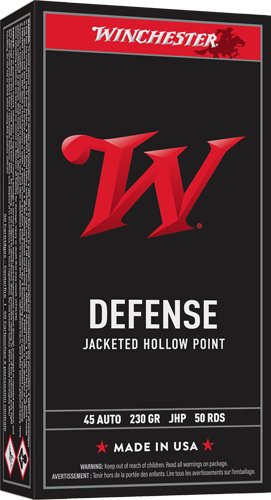 WINCHESTER USA 45 ACP 230GR - JHP 50RD 10BX/CS