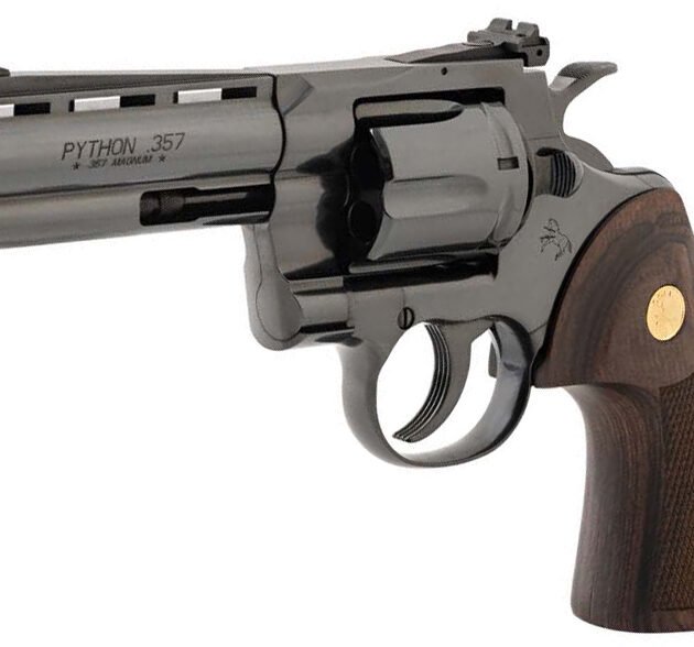 CLT PYTHON 357MAG 4.25 BLUED WOOD GOLD GRIP 6R