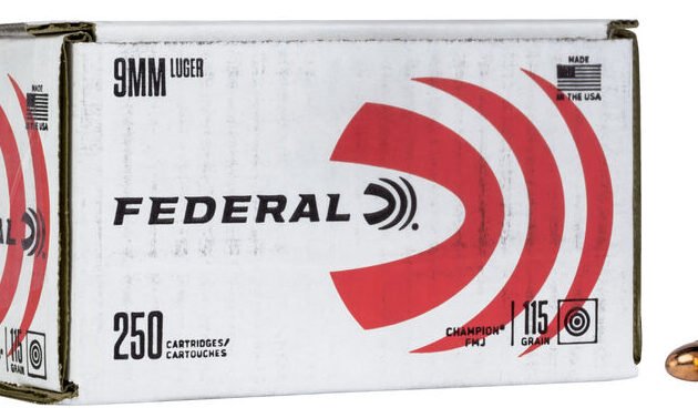 FED CHAMPION 9MM 115GR FMJ 250/4 (504)