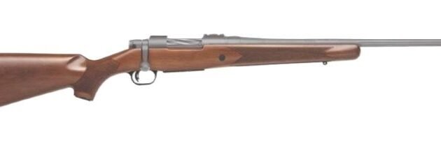 MOSSBERG PATRIOT 243 WIN 22" - CERAKOTE/STAINLESS WALNUT