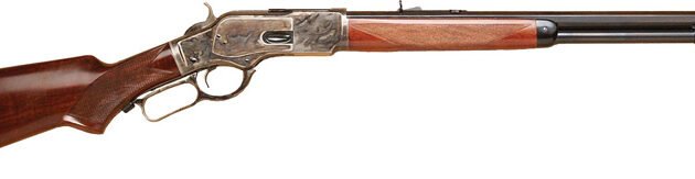 CIMARRON 1873 DELUXE 45LC - 20" OCT. CC/BLUED PISTOL GRIP