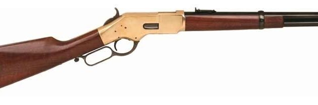CIMARRON 1866 YELLOWBOY 38SPL - 16" BRASS/BLUED WALNUT