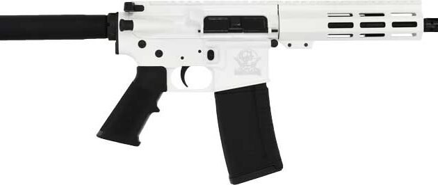 GLFA AR15 PISTOL 223 WYLDE - 7.5" NITRIDE BBL WHITE