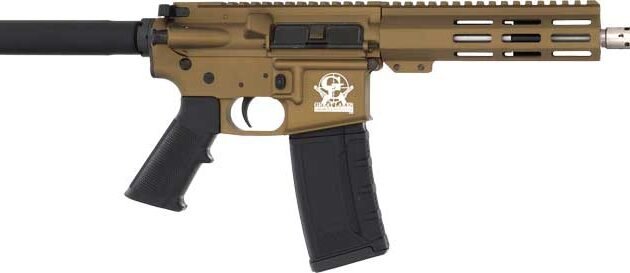 GLFA AR15 PISTOL 223 WYLDE - 7.5" STAINLESS BBL BRONZE