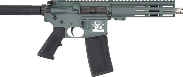 GLFA AR15 PISTOL 223 WYLDE - 7.5" SS. BBL. CHARCOAL GREEN