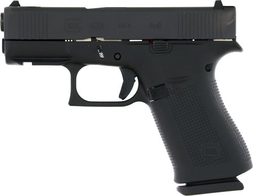 GLOCK 43X 9MM LUGER FS 10-SH - W/ FRONT RAIL BLACK