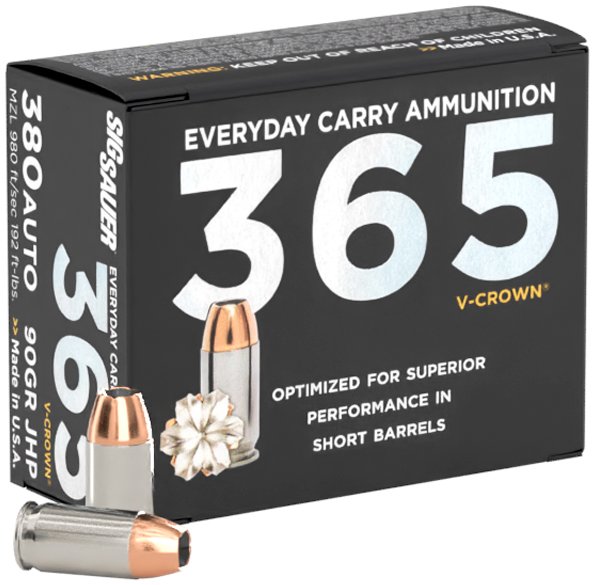 SIG AMMO 380ACP 90GR ELITE V-CROWN JHP 20/10