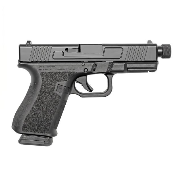Combat Armory CA19 Handgun 9mm Luger 10rd Magazine 4.49" Threaded Barrel Black with Standard Sights