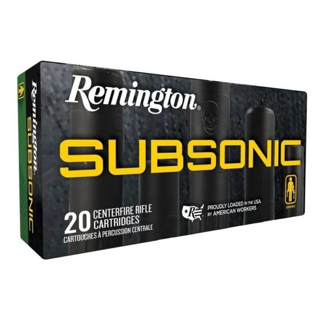 Remington Subsonic Rifle Ammunition 45-70 Govt 300gr HP 1000 fps 20/ct