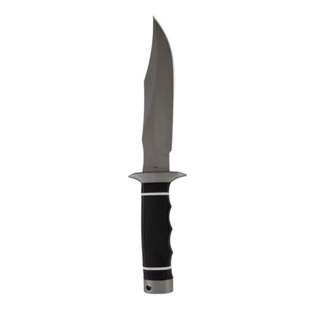 SOG Knives Tech Bowie Knife 6-2/5" Fixed Clip Point Blade Black