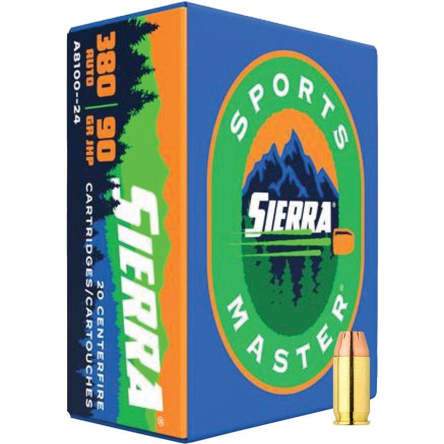 https3A2F2Fmedia.chattanoogashooting.com2Fimages2Fproduct2FSIA8100242Fsierra-sports-master-handgun-ammo-380-auto-90-gr-jhp-990-fps-20-ct-main.jpg