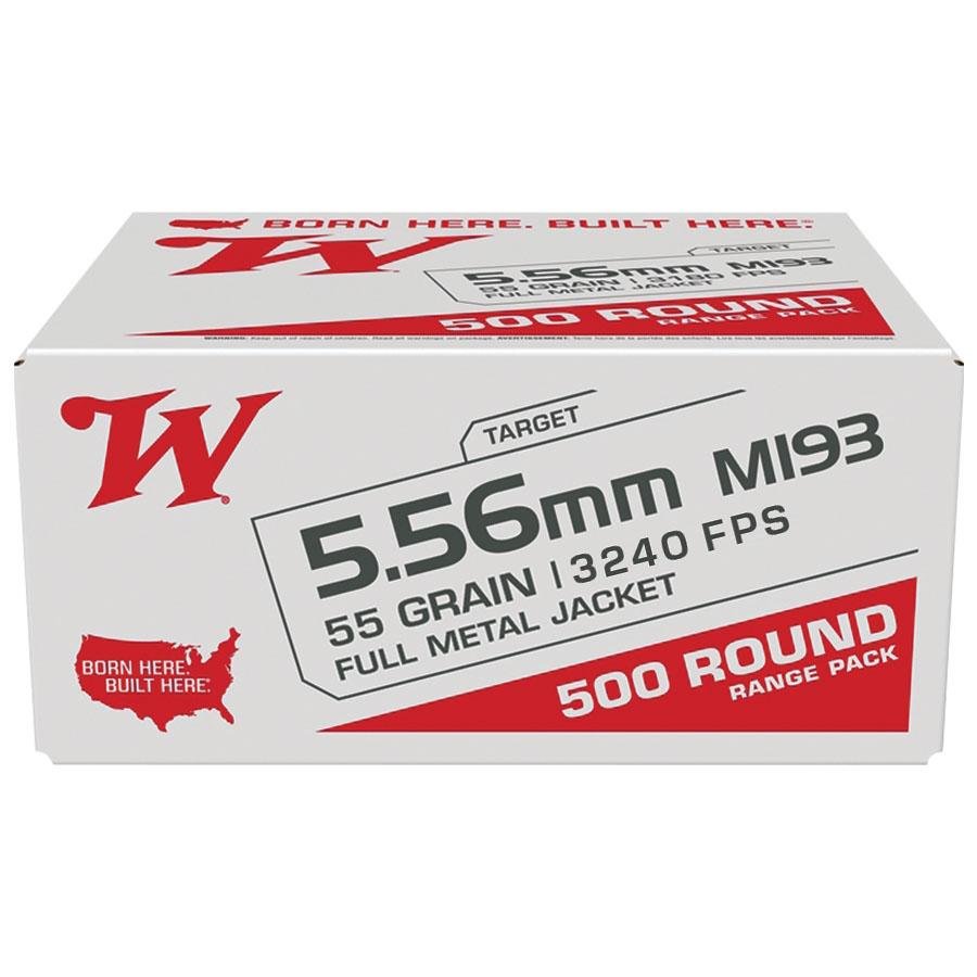Winchester USA Lake City M193 5.56mm 55gr FMJ Bulk Ammo