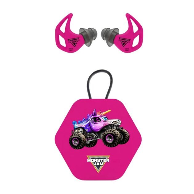 Axil Monster Jam X20 Ear Plugs 17dB or 19dB Sparkle Smash Pink