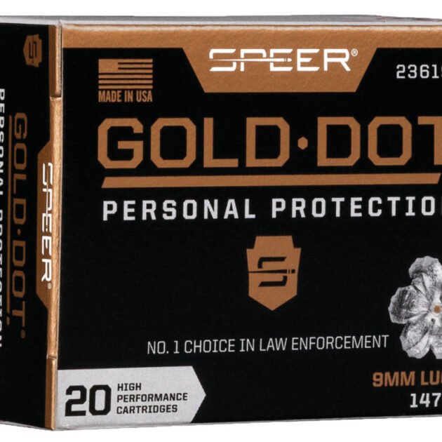 SPR 9MM 147GR GOLD HP 20RD