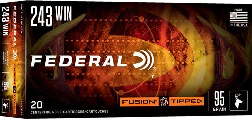 FEDERAL FUSION 243 WIN 95GR - TIPPED FUSION 20RD 10BX/CS