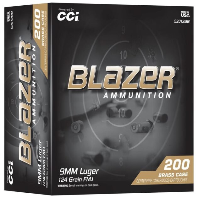 BLAZER BRASS 9MM 124GR FMJ 200/5