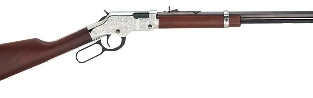 HENRY H4 SILVER EAGLE 22WMR - 20.5" OCTAGON WALNUT ENGRAVED