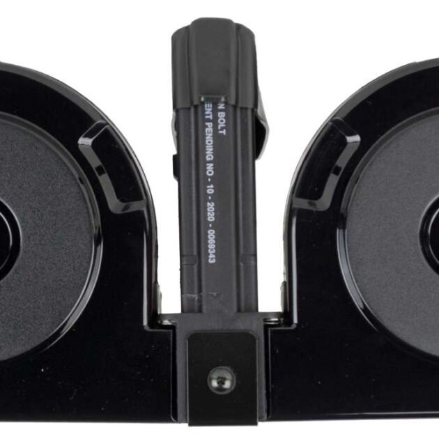 RWB DRUM AR-15 5.56 BLK WITH BLACK COVER 100RD