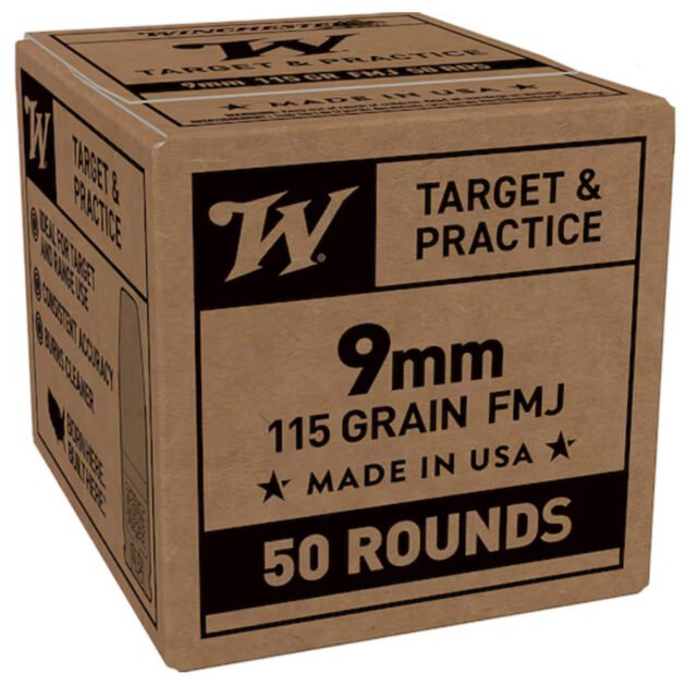 WIN SERVICE GRADE 9MM 115GR FMJ 50/20 (2000)