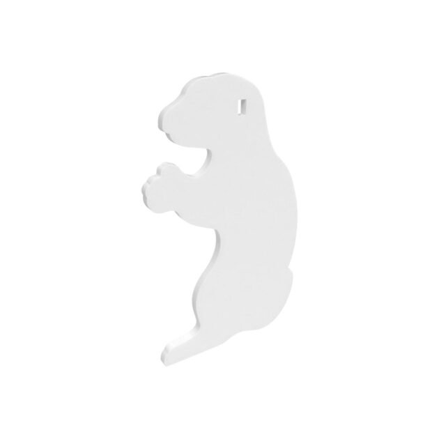 Birchwood Casey AR500 3/8" Steel 1 Hole Animal Silhouette Target Gopher 1/ct
