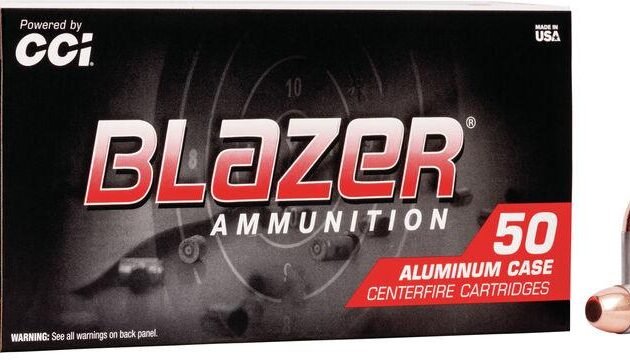 CCI Blazer Aluminum Handgun Ammunition .40 S&W 165 gr FMJ 1100 fps 1000/ct