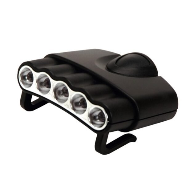 Cyclops Orion Hat Clip Light 5-LED Black 5/ct
