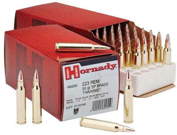 Hornady Custom Rifle Ammunition .223 Rem 55 gr SP 3240 fps 50/ct
