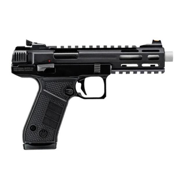 Beretta B22 Jaguar SAO Handgun .22 LR 10rd Magazines(2) 5.25" Threaded Tact Metal Barrel Black Frame