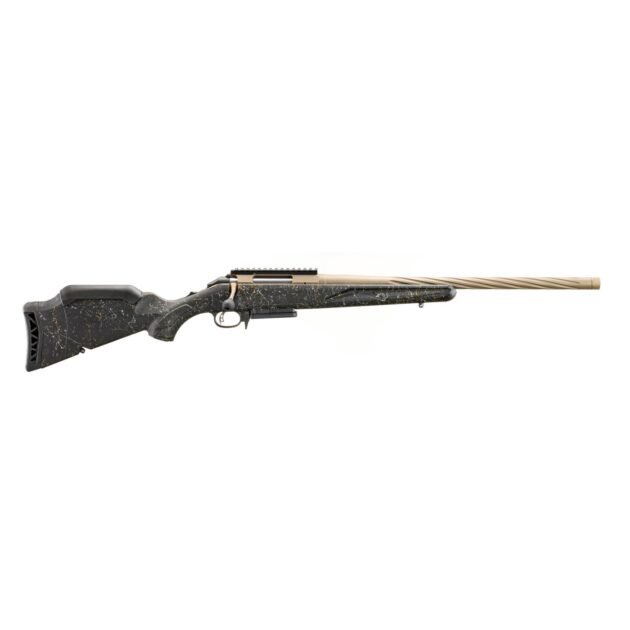 Ruger American Gen II Prairie Rifle 6.5 Creedmoor 3rd Capacity 20" Fluted Threaded Bronze Barrel Black Splatter Gen II Stock