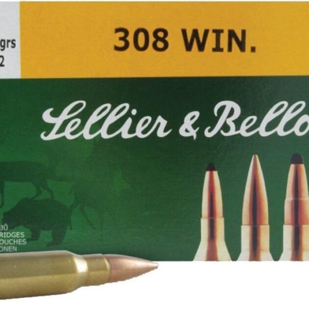 Sellier & Bellot Rifle Ammunition .308 Win 180 gr FMJ 20/ct