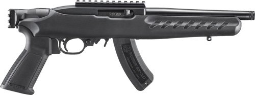 RUGER 22 CHARGER 22LR 8" - W/RAIL THREADE BLACK