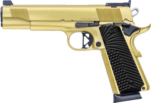CHIAPPA 1911 EMPIRE GRADE - 45ACP 5" FS 8RD G10 GRIP GOLD