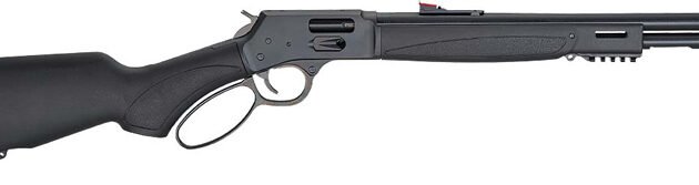 HENRY H12 X MODEL LEVER 357/38 - 17.4" TB BLUED BLACK SYN.