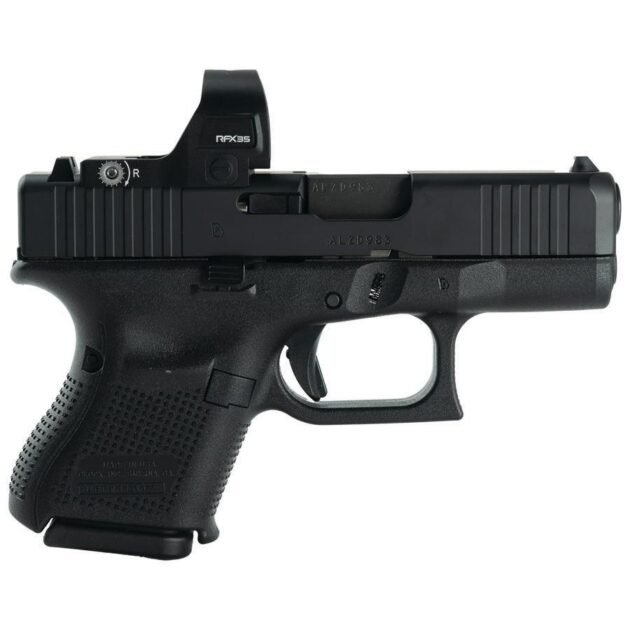 Glock V-Series Model 26 Handgun 9mm Luger 10rd Magazines (3) 3.43" Barrel Black US Made w/Viridian RFX35 Green Dot