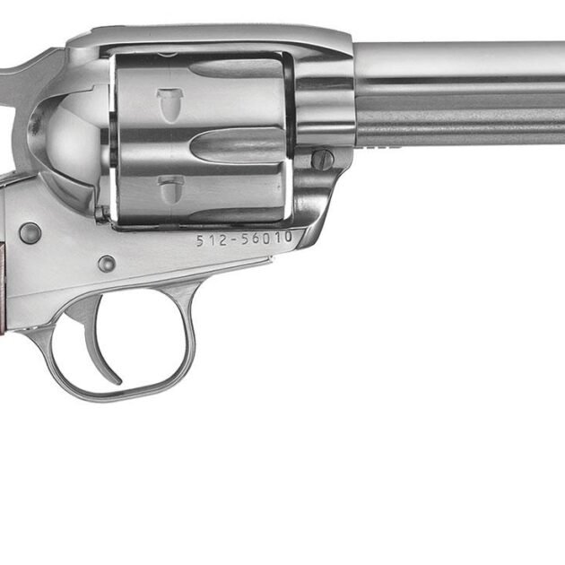 RUGER VAQUERO STAINLESS 45 COLT SA REVOLVER 4.62 BBL Gloss STS
