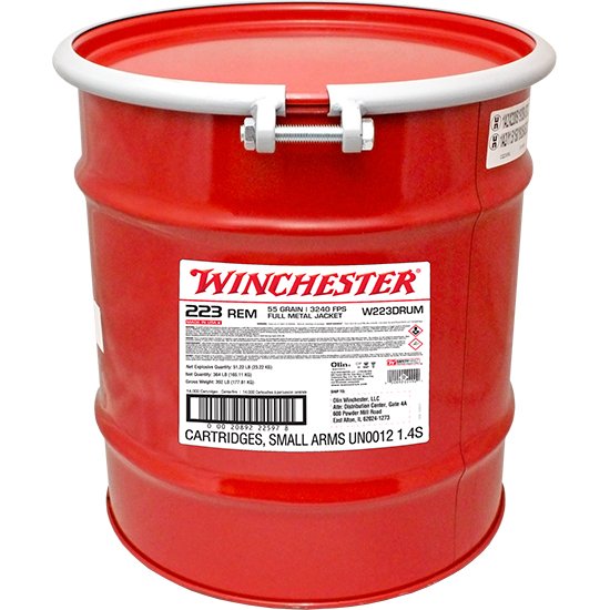 WIN LC 223REM 55GR FMJ 14000/1 (4) DRUM