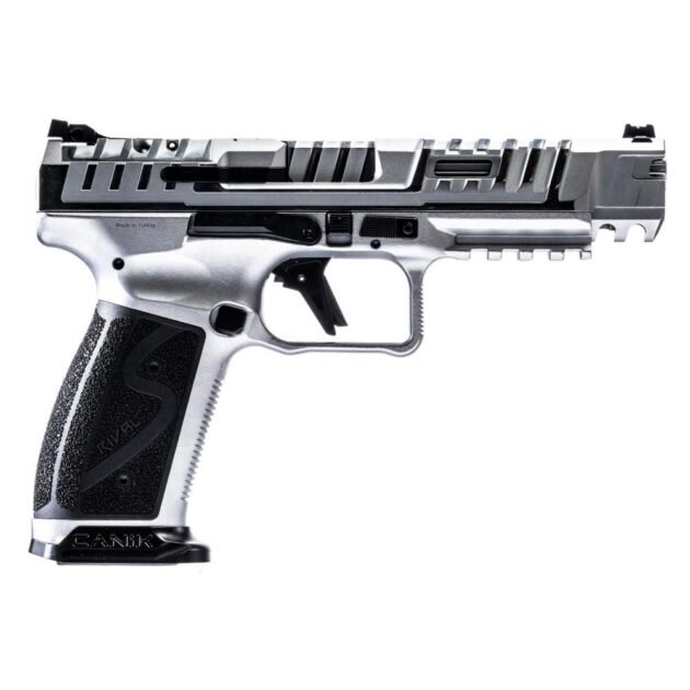DEMO Canik SFx Rival-S Chrome Handgun 9mm Luger 18rd Magazine 5" Barrel Silver